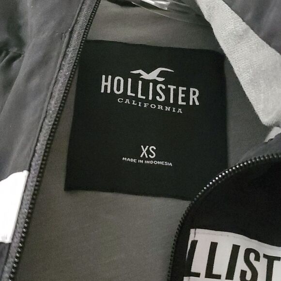 Hollister jacket womens size xs x-small black lightweight windbreaker - Picture 10 of 16